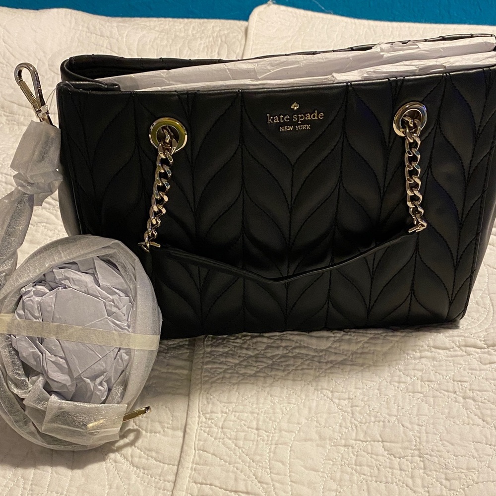Kate Spade Black Quilted Shoulder Bag